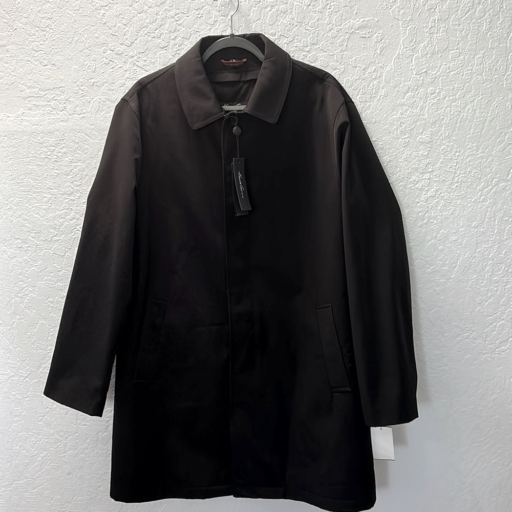 Kenneth Cole Men New York Black Trench Coat